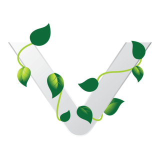 Eco Letter V Logo PNG Vector