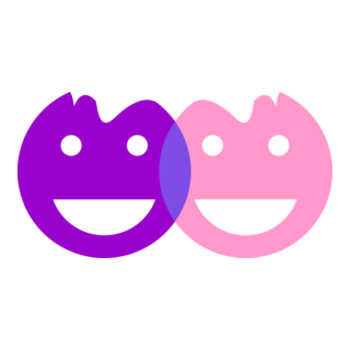 Education Two Children Logo PNG Vector