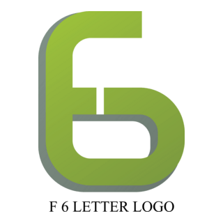 F6 Letter Logo PNG Vector