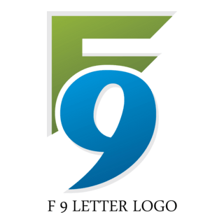 F9 Letter Logo PNG Vector