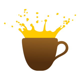 Fashion Coffee Cup Logo PNG Vector