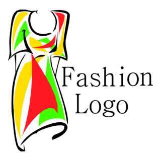 Fashion Dress Colorful Logo PNG Vector