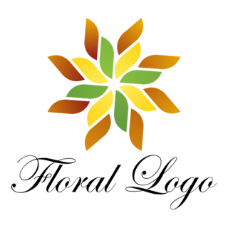 Fashion Flower Colour Art Logo PNG Vector