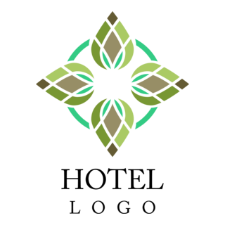 Fashion Hotel Floral Logo PNG Vector