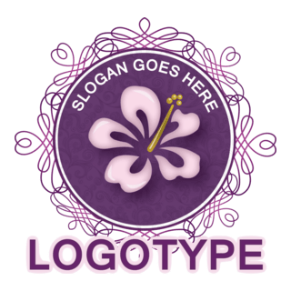 Floral Beauty Logo PNG Vector