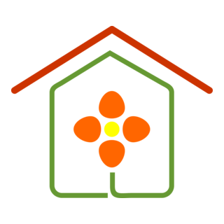 Flower Building Logo PNG Vector