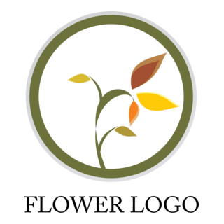 Flower Leaf Logo PNG Vector