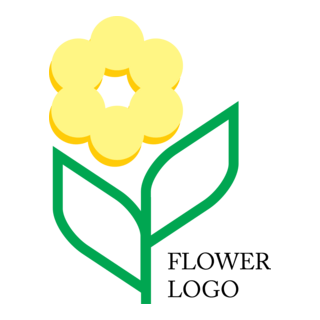 Flower Leaf Logo PNG Vector