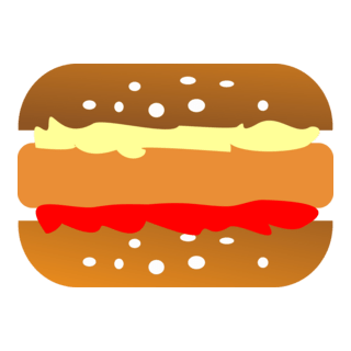 Food Burger Logo PNG Vector