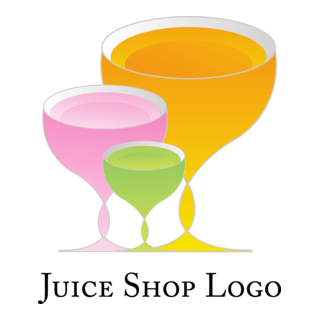 Food Drink Juice Cup Logo PNG Vector