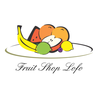 Food Fruits Shop Logo PNG Vector