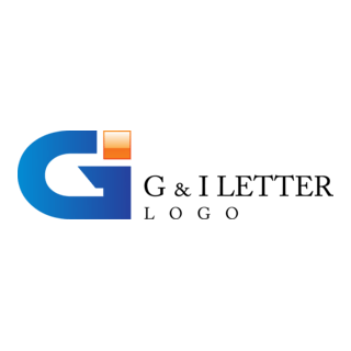 G I Letter Logo PNG Vector