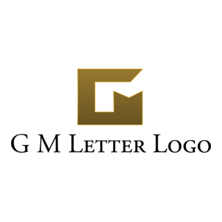 G M Letter Logo PNG Vector