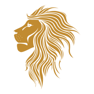 Golden Lion Logo PNG Vector