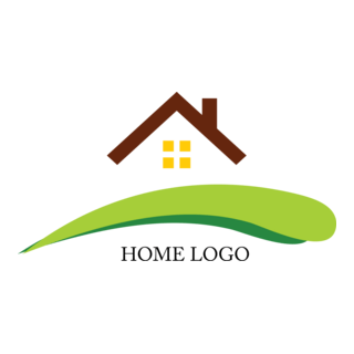 Green House Building Logo PNG Vector