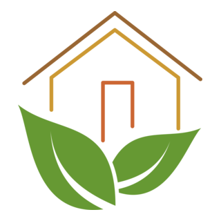 Green Leaf House Logo PNG Vector