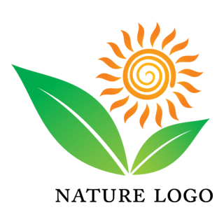 Green Leaf Logo PNG Vector