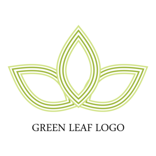Green Leaf Logo PNG Vector