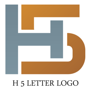 H5 Letter Logo PNG Vector
