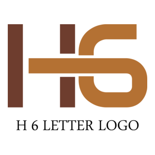 H6 Letter Logo PNG Vector