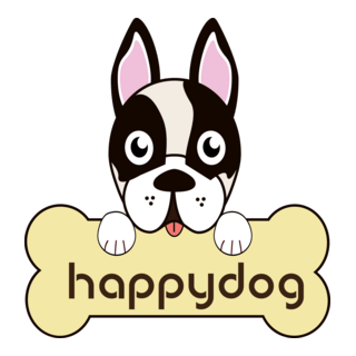Happy Dog Logo PNG Vector