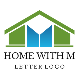 Home Building Construction M Letter Logo PNG Vector