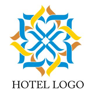 Hotel Floral Design Logo PNG Vector