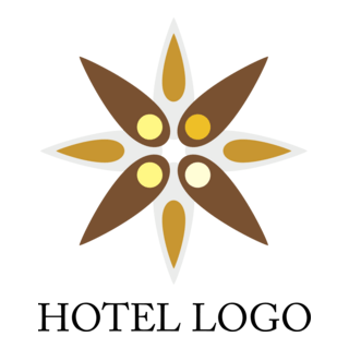 Hotel Flower Logo PNG Vector