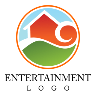 House Building Heart Logo PNG Vector