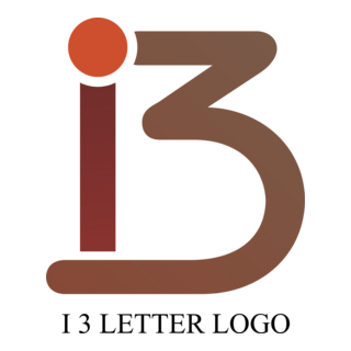 I3 Letter Logo PNG Vector
