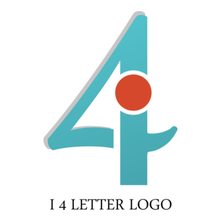 I4 Letter Logo PNG Vector