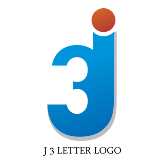 J3 Letter Logo PNG Vector