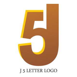 J5 Letter Logo PNG Vector