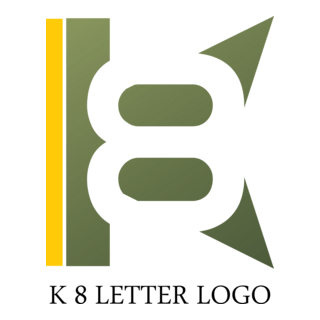 K8 Letter Logo PNG Vector