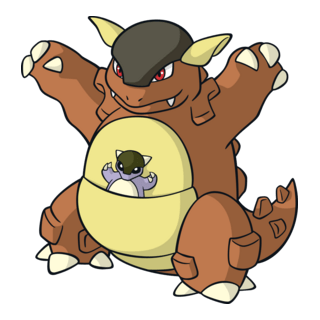 Kangaskhan Logo PNG Vector