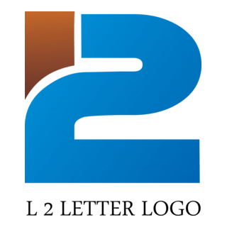 L2 Letter Logo PNG Vector