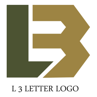 L3 Letter Logo PNG Vector