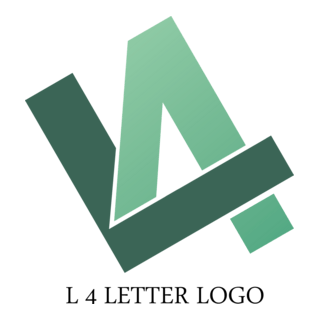 L4 Letter Logo PNG Vector
