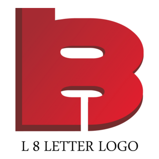 L8 Letter Logo PNG Vector