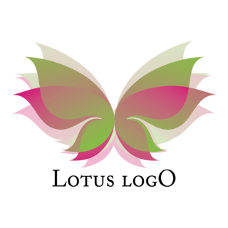 Lotus Flower Pink Logo PNG Vector