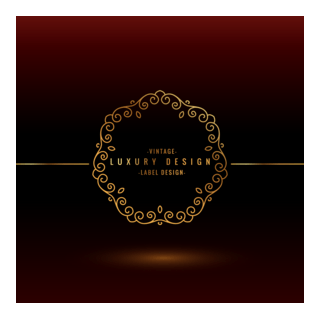 Luxury Label Design Logo PNG Vector