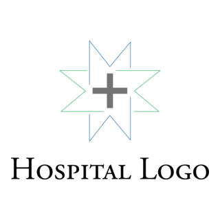 M Letter Alphabet Medical Hospital Logo PNG Vector