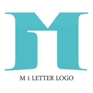 M1 Letter Logo PNG Vector
