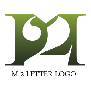 M2 Letter Logo PNG Vector