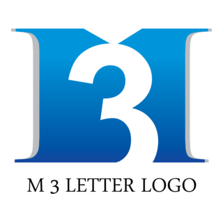 M3 Letter Logo PNG Vector