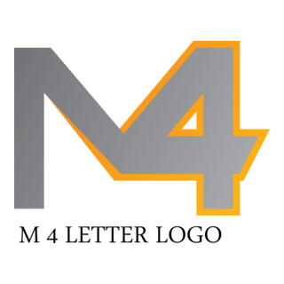 M4 Letter Logo PNG Vector