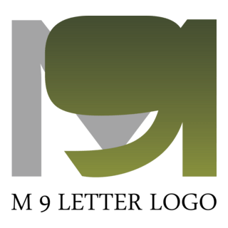 M9 Letter Logo PNG Vector