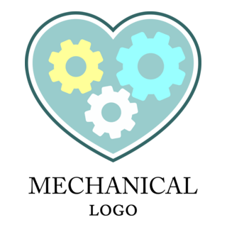 Mechanical Gear Wheel Logo PNG Vector