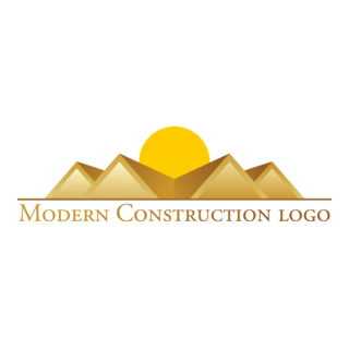 Modern Building Construction Logo PNG Vector