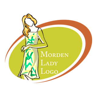 Modern Lady Fashion Logo PNG Vector
